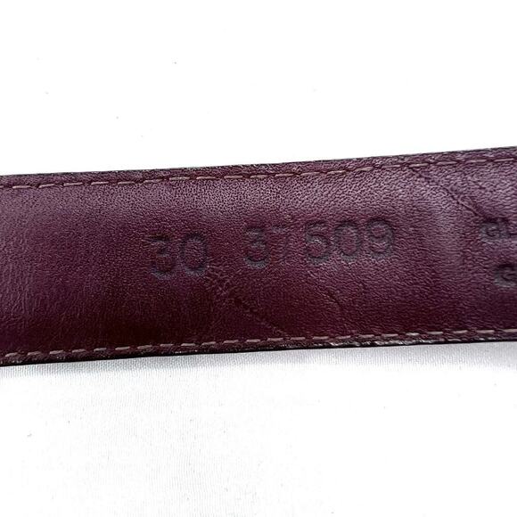 Brighton Brown Anilina Glazed Cowhide on Glove Leather Belt Womens 30 - Picture 6 of 7